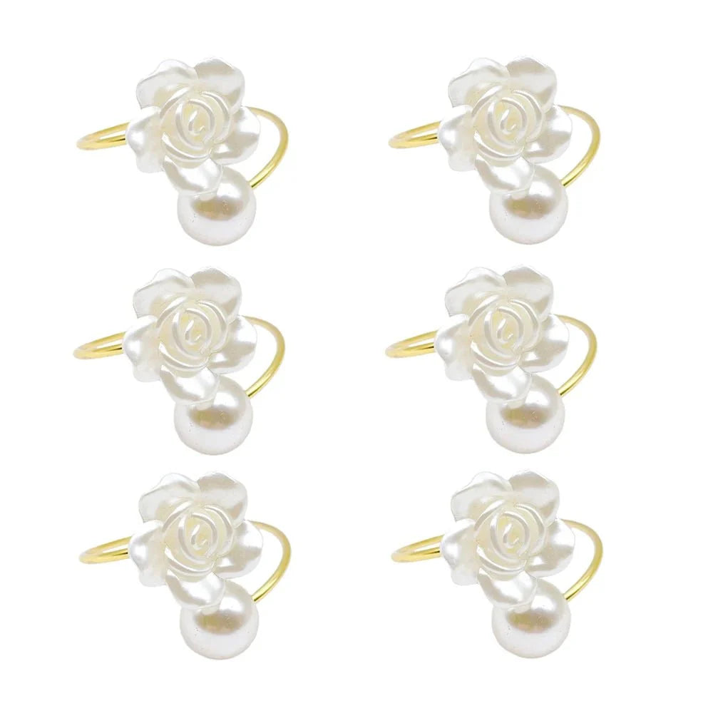 Anéis de Guardanapo com Pérola