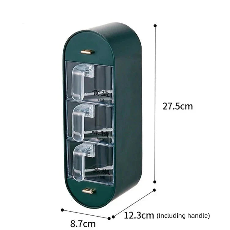Compre 1 e Leve 2 - Porta-Tempero de Parede com 5 Compartimentos