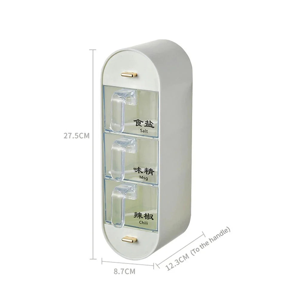 Compre 1 e Leve 2 - Porta-Tempero de Parede com 5 Compartimentos