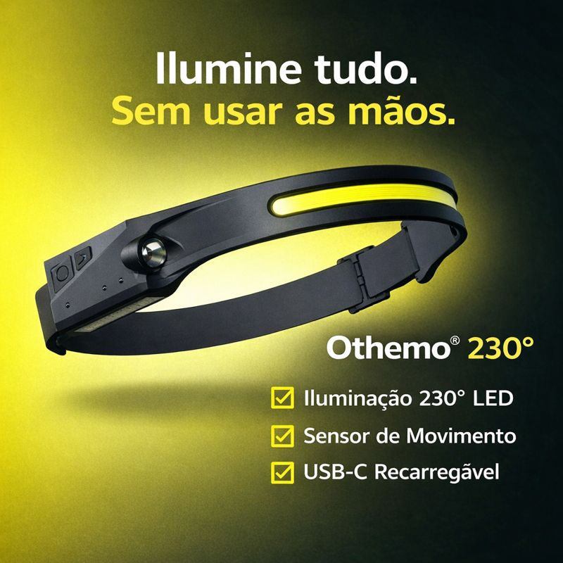 Othemo® 230° - Headlamp Recarregável com sensor de movimento
