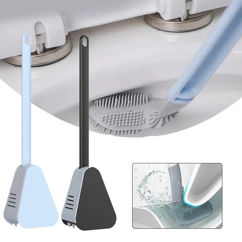 Escova Sanitária Silicone Longa com Suporte