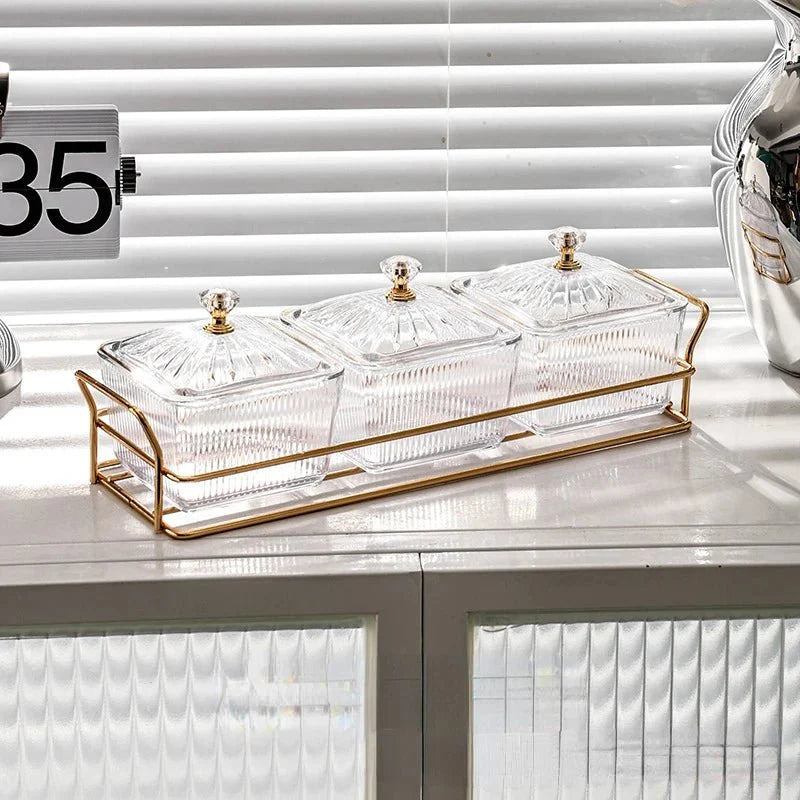 Placa de Armazenamento Salada de Frutas Secas